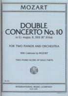Double Concerto No10 Eb K365 2pf Score