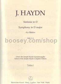 Symphony Dmaj Le Matin Violin 1
