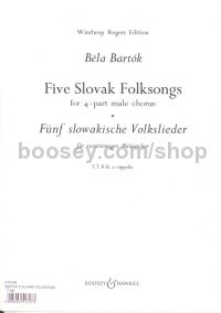 Five Slovak Folksongs (TTBB)