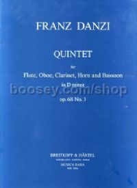 Quintet Op. 68/3 Fl Ob Cl Hn Bsn