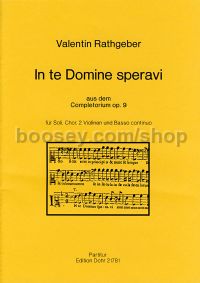 In te Domine speravi op. 9 - Soloists, Choir & Orchestra (score)