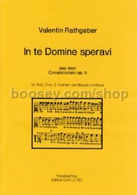 In te Domine speravi op. 9 (choral score)