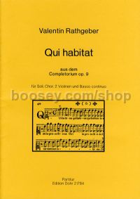 Qui habitat op. 9 - Soloists, Choir & Orchestra (score)