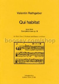 Qui habitat op. 9 (choral score)