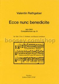 Ecce nunc benedicte op. 9 - Soloists, Choir & Orchestra (score)