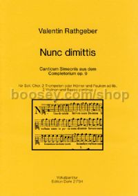 Nunc dimittis op. 9 (choral score)
