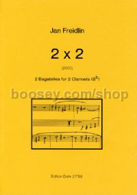2 x 2 - 2 Clarinets (score)