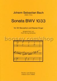 Sonata BWV 1033 - Alto Saxophone & Piano (organ)
