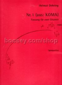 No.1 (aus:Koma)(1988),2 Git., Spielpart.