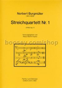 String Quartet No. 1 in D minor op. 4 - String Quartet (score & parts)