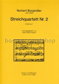 String Quartet No. 2 in D minor op. 7 - String Quartet (score & parts)