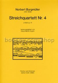 String Quartet No. 4 in A minor op. 14 - String Quartet (score & parts)