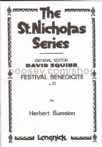 Festival Benedicite in D SATB & Organ or Orchestra