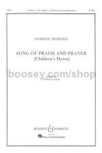 Songs of Praise and Prayer - treble choir