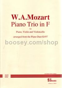 Piano Trio In F From Duet K497
