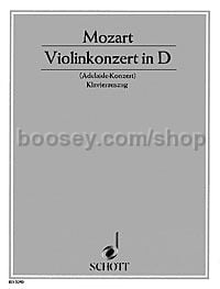 Concerto K218 No4 in D violin (ed. Rostal)
