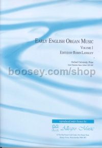Early English Organ Music: An Anthology from Tudor & Stuart Times vol.1 (manuals) 
