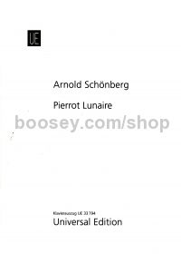 Pierrot Lunaire, op. 21 - piano reduction