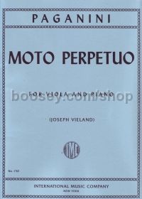 Moto Perpetuo Op. 11 Bs Viola piano