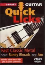 Quick Licks Randy Rhoads Fast Classic Metal DVD