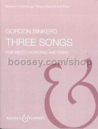 Three Songs - mezzo & piano