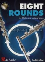 Eight Rounds 3 Flutes (opt Piano) (Book & CD)