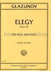 Elegy Op. 44 Viola & Piano
