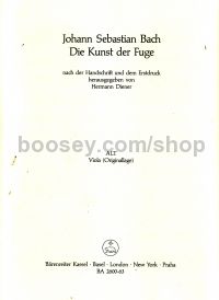 Art Of Fugue, BWV 1080 (Viola Part)