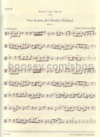 Cantata No.61 "Nun Komm der Heiden Heiland" (Viola II Part)