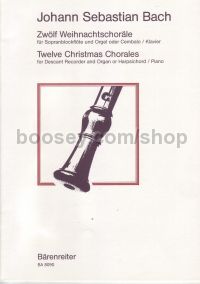 12 Christmas Chorales (Recorder Quartet)