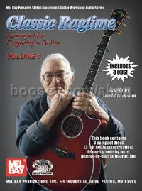 Classic Ragtime Vol 1 Fingerstyle Guitar (Bk & CDs)
