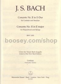 Concerto For Keyboard No.2 In E, BWV 1053 (Cello/Double Bass Part)