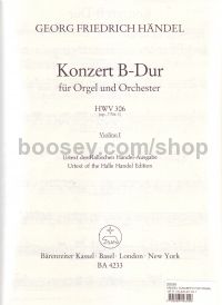 Concerto for Organ in Bb Major, Op.7/1 (Violin I Part)