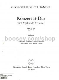 Concerto for Organ in Bb Major, Op.7/1 (Violin II Part)