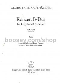 Concerto for Organ in Bb Major, Op.7/1 (Viola Part)