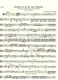 Concerto for Piano No. 10 in E-flat (Two Pianos & Orchestra) (K.365) Viola I