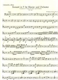 Concerto for Piano No. 19 in F (K459) Cello/Double Bass 