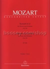 Concerto for Piano No. 20 in D minor (K.466) Score