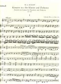 Concerto for Piano No. 24 in C minor (K.491) Violin II 