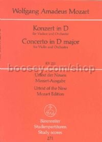 Concerto For Violin No 2 In D (k 211) (urtext)