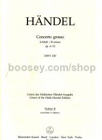 Concerto Grosso in B Minor, HWV 330 Op.6/12 (Violin II Part)