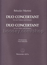 Duo Concertant for Two Violins (Piano Reduction)