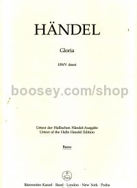 Gloria, HWV Deest (Basso Continuo Part)