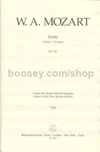 Kyrie In D Minor (k 341) (l) (urtext) chor