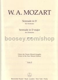 Serenade No 6 In D (k 239) (serenata Nottu