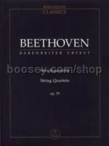String Quartets Op.59 (Study Score)