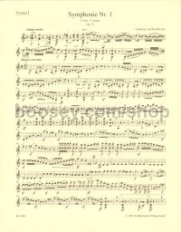 Symphony No. 1 in C Major, Op.21 (Violin I Part)