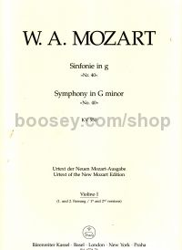 Symphony No.40 In G Minor (k 550) (urtext) Violin 1