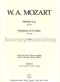 Symphony No.40 In G Minor (k 550) (urtext) Violin 2