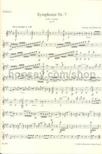 Symphony No.7 in A major Op.92 (Violin 1 part)